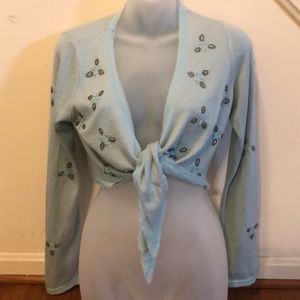 INC International Concepts Crop Cardigan Sweater